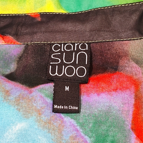 Ciara Sun Woo Sheer Abstract Blouse - Picture 7 of 8